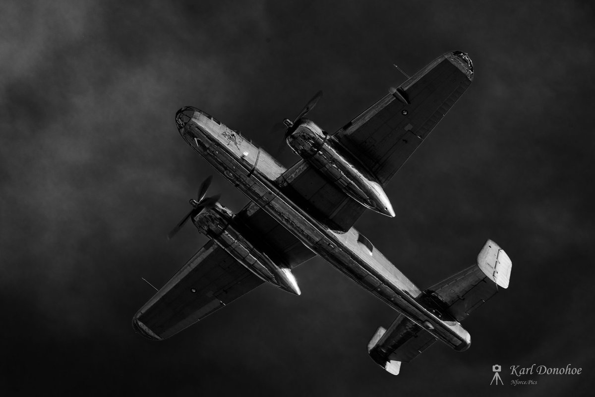 NforcePics's tweet photo. An edit of the B-25of the @TheFlyingBulls #aircraft #AvGeek #aviation #classicprops https://t.co/7GmFnDGevl