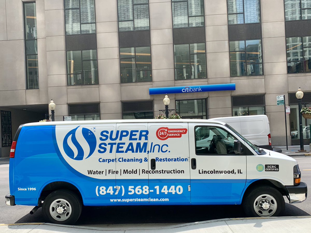Our trucks are all new in red, white, and blue. Just in time for Independence Day. Super Steam wishes you all a safe and happy 4th of July!🇺🇸✨#chicago #restoration