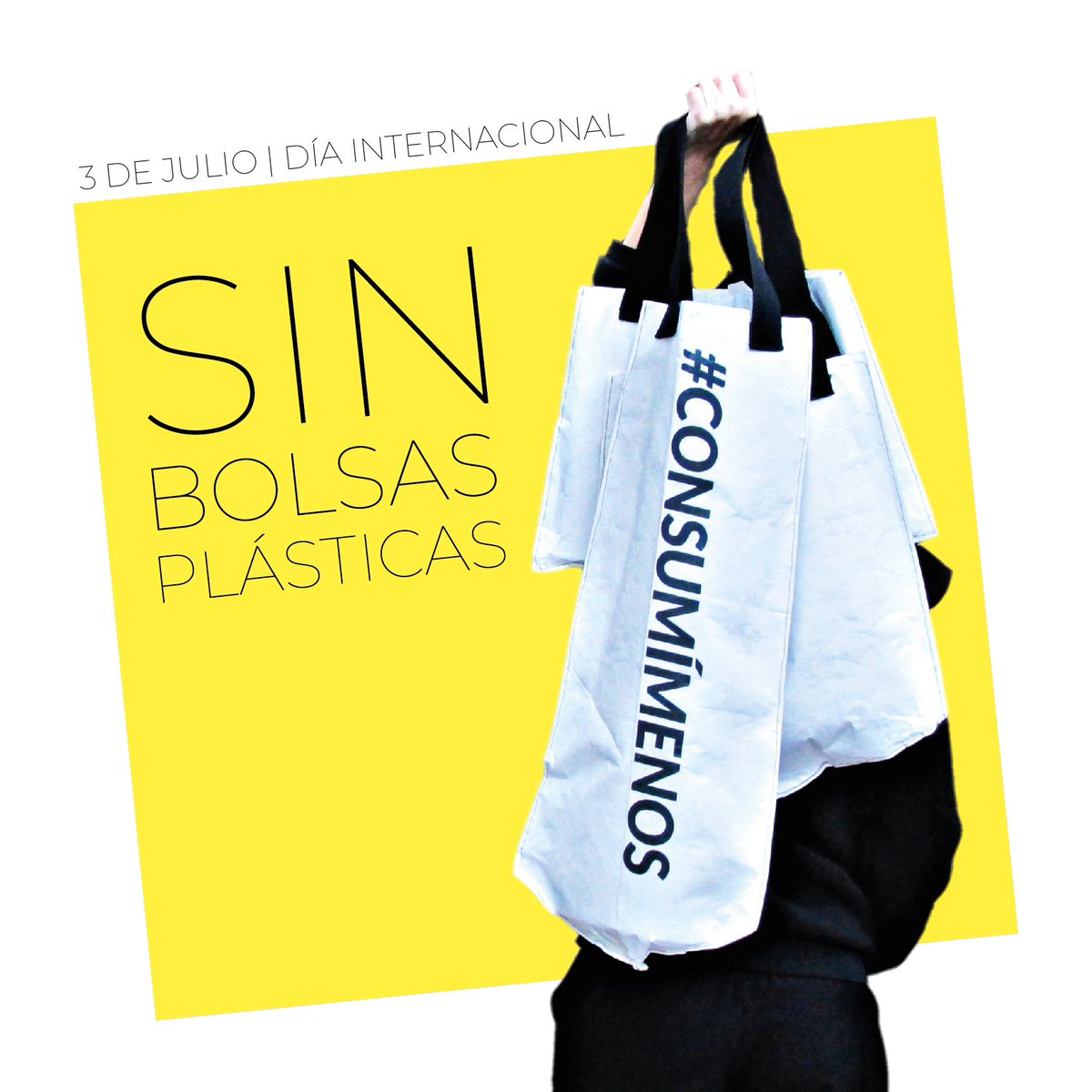 EstudioSimple's tweet image. 3 | Julio Día Internacional sin bolsas plásticas.
El 39.9% del plástico usado en el mundo es para packaging.
Las #SimpleEstudio decimos NO a la bolsa plástica y nos sumamos a la campaña mundial "Si no podés reutilizarlo, rechazalo". #CONSUMÍMENOS bolsas de tyvek, resistentes.
