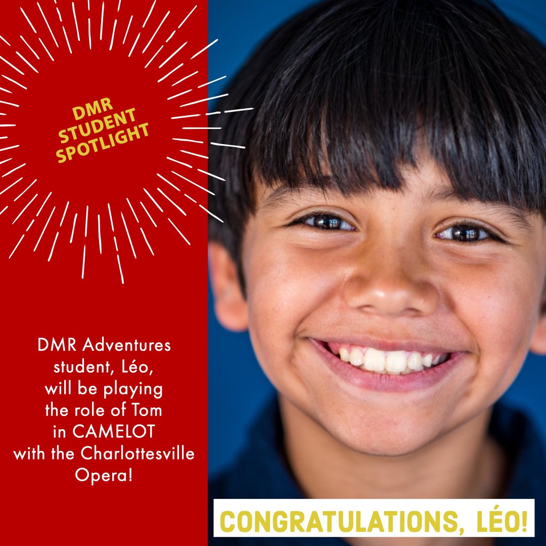 dmradventures's tweet photo. DMR Adventures student, Léo, is in rehearsal for his 1st professional production - he'll be playing the role of Tom in CAMELOT with the Charlottesville Opera. We can't wait to see this production! #dmradventures #studentspotlight #charlottesvilleopera #charlottesville #camelot https://t.co/sZoELdTW3d