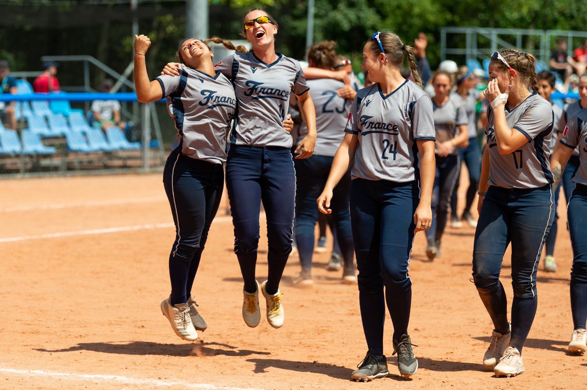 natbratg9's tweet photo. It’s official! We’ve secured a place in the top 6 of the European softball championships and earned a ticket to the European-African softball Olympic qualifier in Holland later this month! I couldn’t be more proud of my team and this organization!!! #TeamFrance https://t.co/P7jlYUKm6m