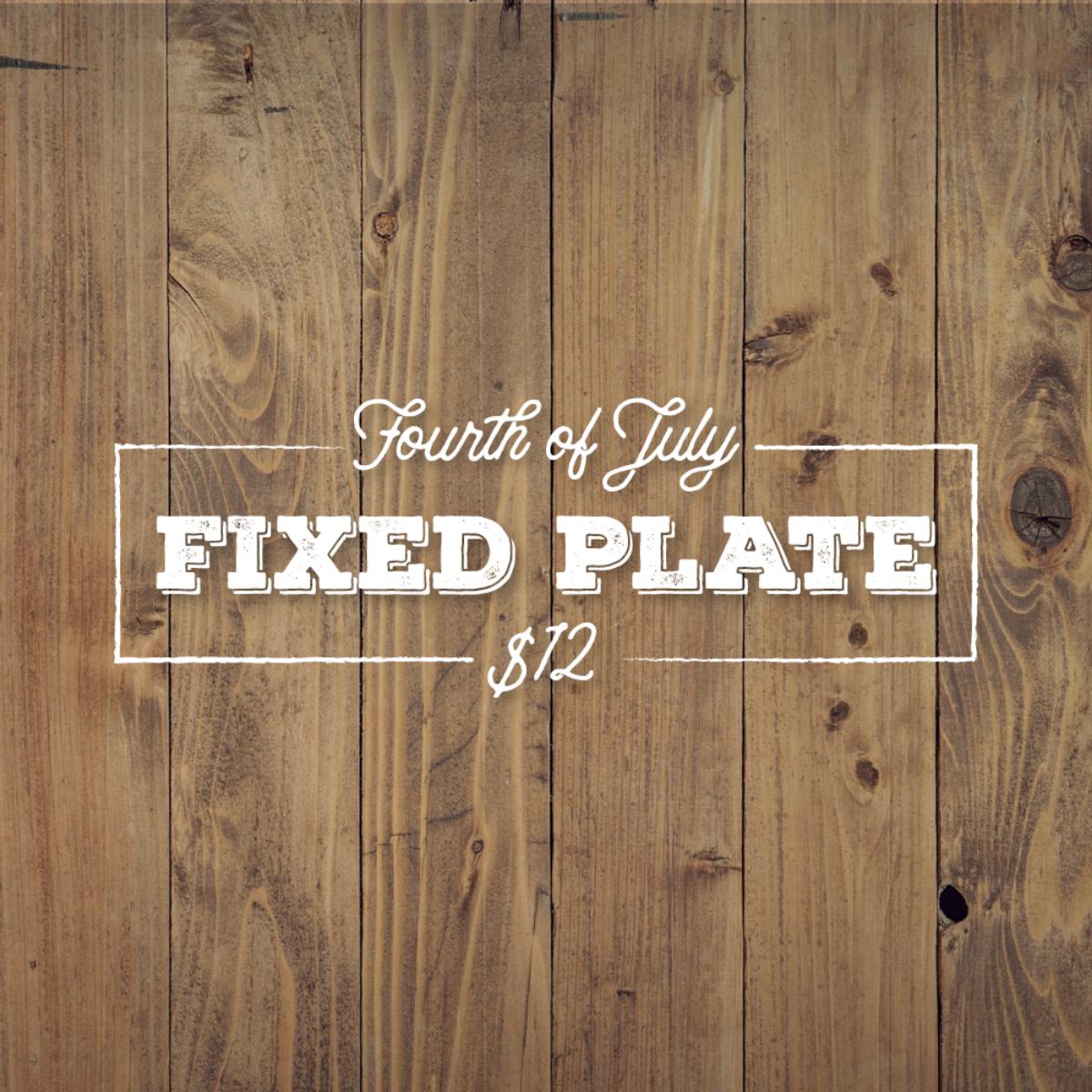 Join us on July 4 for our plate special! Also, place an order online worth $150 or more, and receive a free $25 Gift Card. bit.ly/2RRg5Zu