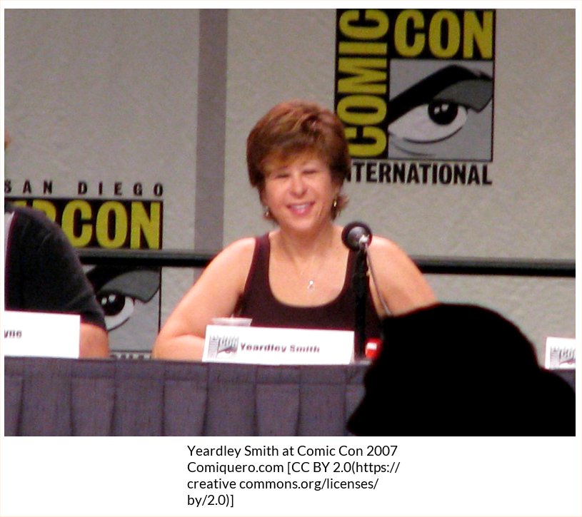 Happy 55th birthday to Yeardley Smith! (Lisa, of The Simpsons)!

Photo;  