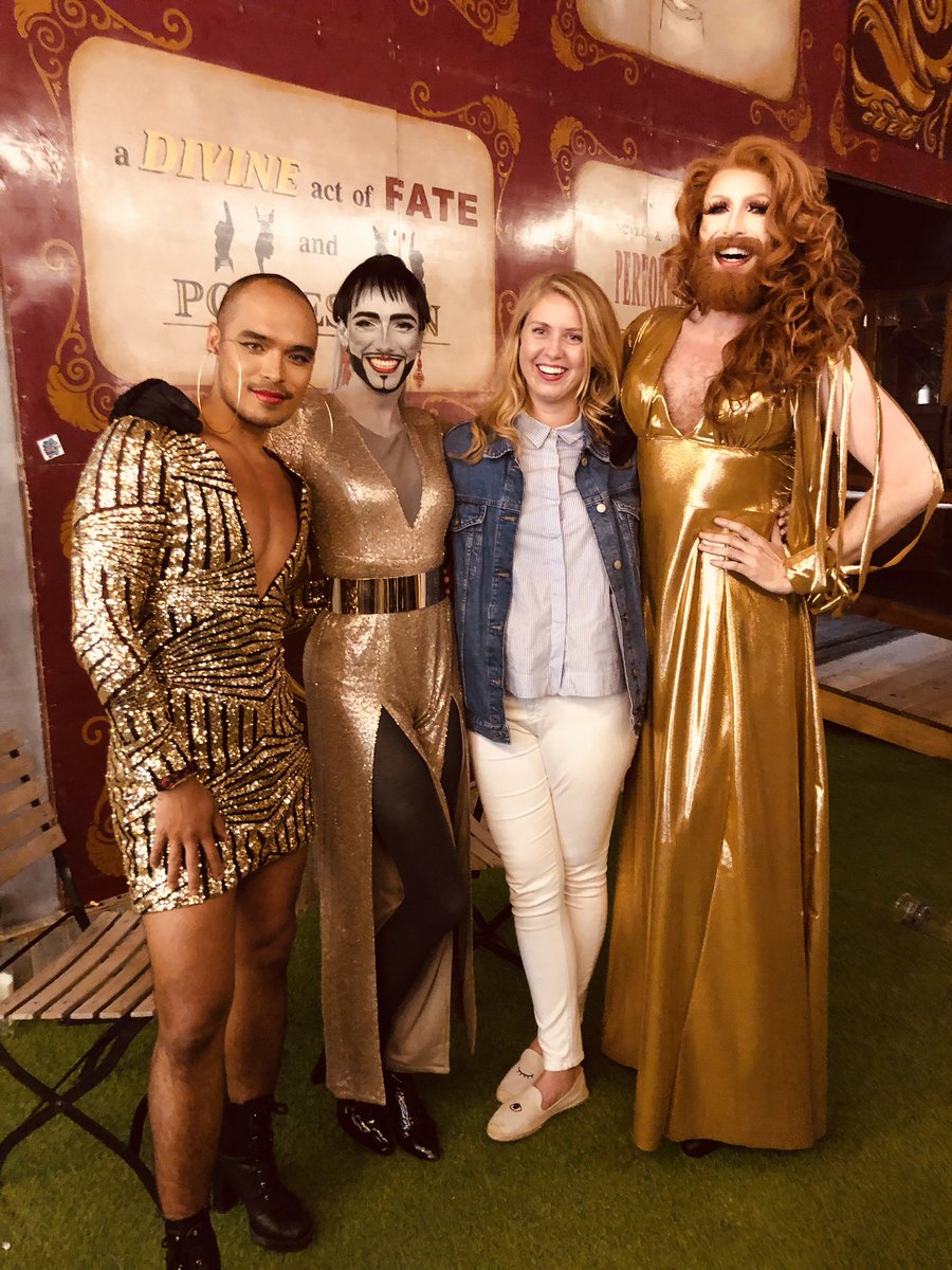 TanyaJFrancis's tweet photo. All the love for these beautiful humans💗 Well done gals you absolutely owned that stage tonight!  @Gingzilla @seannmileymoore @thecazeleon #SquadGoals #Underbellyfest https://t.co/aaLnnPSIwr