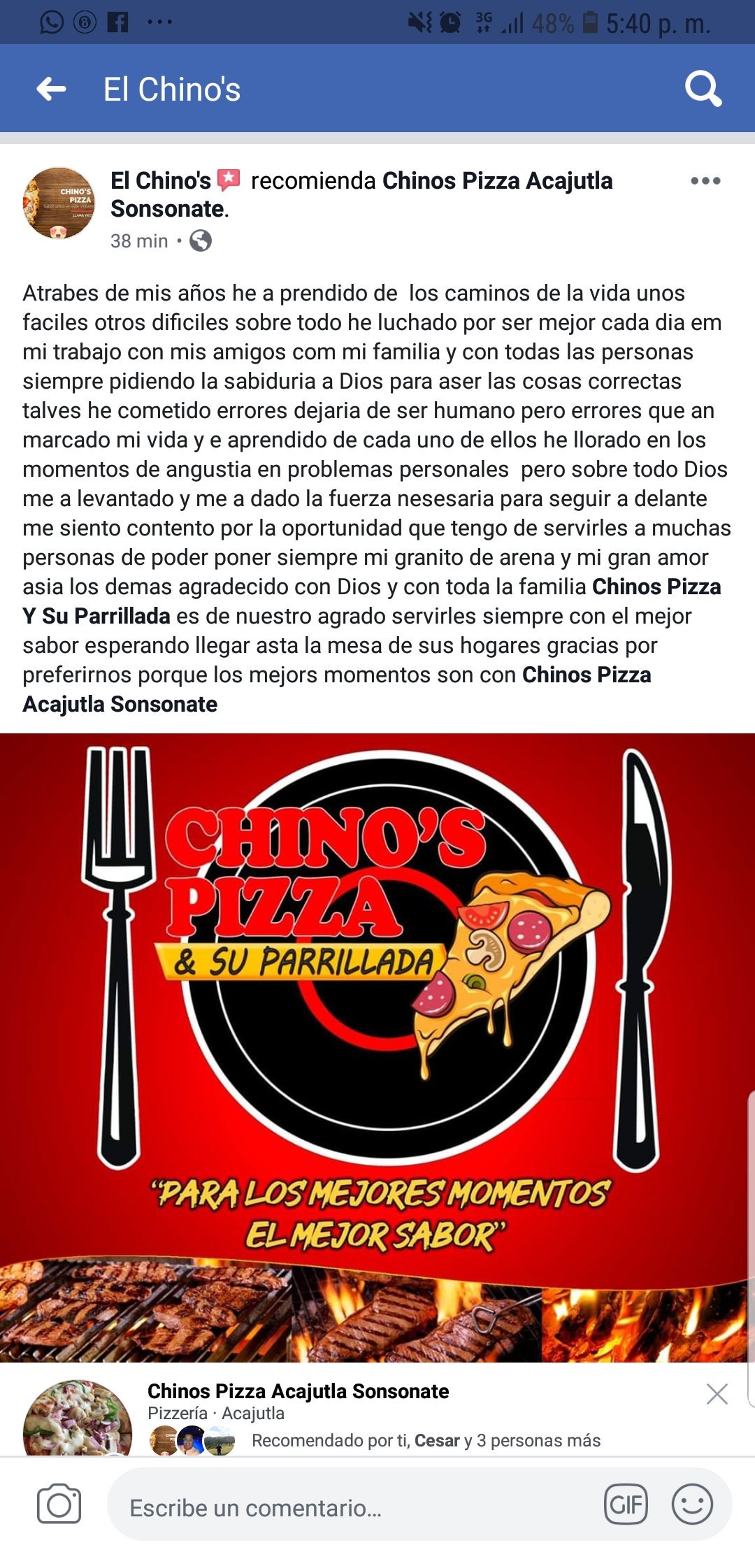 Chinos pizza 2024