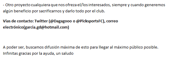 PickSportsFC's tweet photo. Agradecemos la máxima difusión posible, es muy importante para nosotros(RT, MG, citar, compartir...)
Os esperamos en las vías de contacto. Mil gracias a todos, de verdad! https://t.co/iw9jr2GuFL