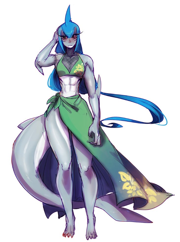 slimyshark's tweet image. "'S about time i got my name name carved around eh?"

❁ A loyal guardian of the sea.
❁ Despises humanity.
❁ Rude but soft.
❁ Kiiiinda lonely. (spoil her-)
❁ Loves a good sparring match!
———
Detailed rp pref
Plot pref
Earned nsfw
———
"so, help me carve the lands!"
More bellow