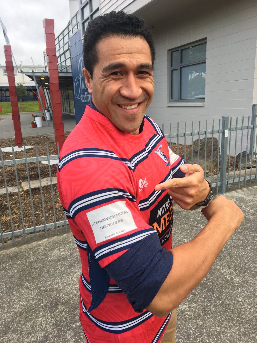 Don't miss Old Boy &amp; All Black legend Mils Muliaina promoting the school and the 1st XV tonight on his show, Kick Off Live Sky TV 8.30 &amp; wearing our playing jersey #1st XV rugby #All Blacks #KelstonBoys