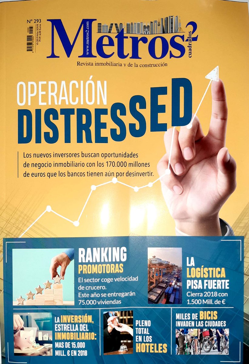 CesineEditorial's tweet photo. Recién salido de imprenta el N293 de la #RevistaMetros2 con ránking de #promotoras, especiales de #inmologistica e inversión, jornada #TASACION2019, y mucha info sobre #centroscomerciales, #hoteles y post @simaexpo 2019. https://t.co/9GoLtIqSQk