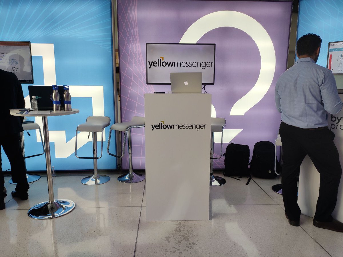 yellowdotai's tweet photo. Wanna to #10X your business growth using #ConversationalAI ? 

Come meet our stellar team members @shweta_nagdev, @neelanjanbarman &amp; @HarenChelle at #TechJam19 by @AccentureIndia !

#10XEnterprise https://t.co/56IIb6O4QF