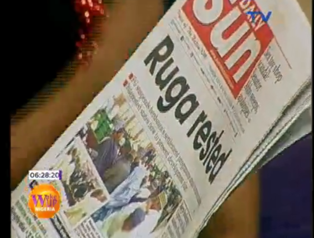 TVCconnect's tweet photo. #MajorHeadlines on the front pages of the newspapers.
* Nigerians want Buhari to cancel, not suspend RUGA.
* Sex toy shop Scandal: Senator Abbo, who assaulted a woman, apologises, begs for forgiveness.
* How corruption worsens Oshodi-Apapa road gridlock. #WakeUpNigeriaOnTVC https://t.co/2ueWeZV5yL