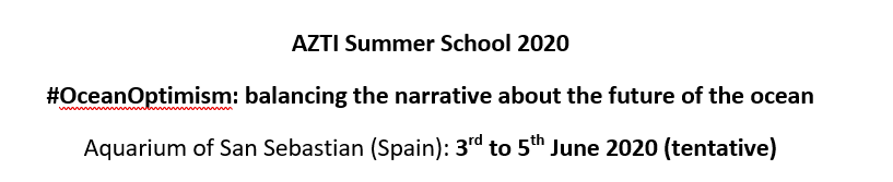 AngelBorjaYerro's tweet image. I&apos;m organizing an anual summer school at @aztitecnalia since 2004. I use to organize them well ahead and that for next year is near ready, do you like the topic and title below? #OceanOptimism #OceanSolutions