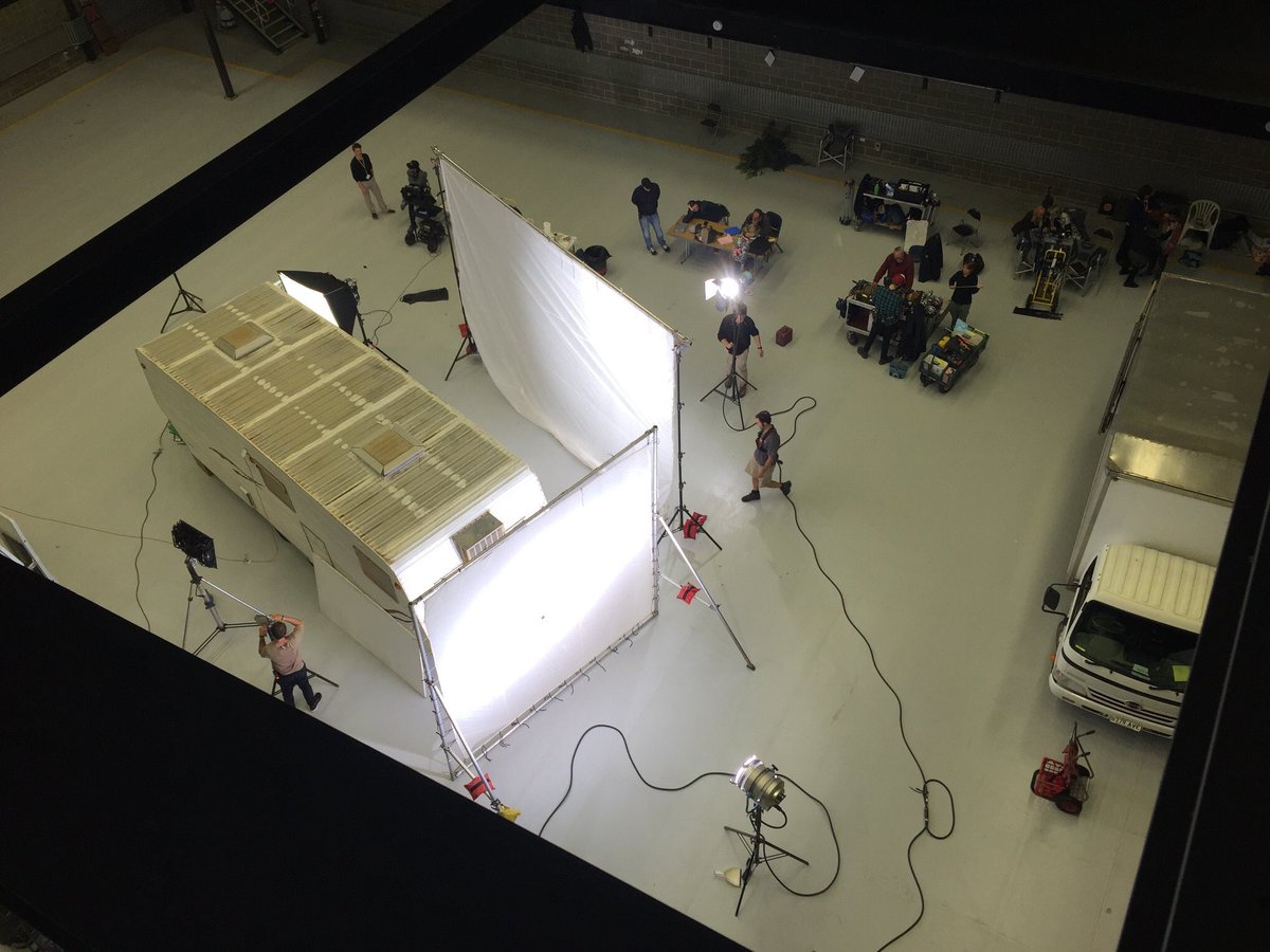 #TBT — A little movie magic ✨ as the #CARGO crew light for the interior caravan scenes inside a soundstage at Adelaide Studios. #CARGOfilm #australianfilm #soundstage #adelaidestudios @safilmcorp [📷: Richard Wilmot]