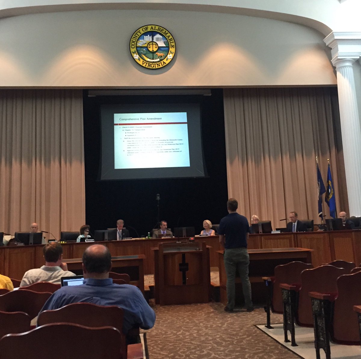 PK_in_VA's tweet photo. It’s official! ⁦@AlbemarleCounty⁩ amends their Comp Plan to include ⁦Regional Bike Ped Plan. Nice work ⁦@TJPDC_Region10⁩, staff, Board and residents! https://t.co/rzIjT3DIQs