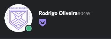 Agora sou um HypeSquad House of Bravery #DiscordHypeSquad #HouseOfBravery