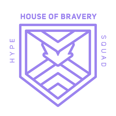Muito fácil se tornar um HypeSquad, basta ter um Discord!
#DiscordHypeSquad
#HouseOfBravery