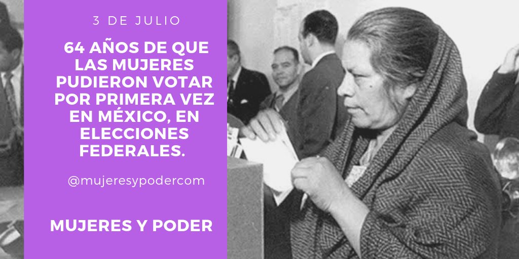 MujeresPoderCom's tweet photo. Conmemorando 64 años #VotoFemenino #VotoDeLaMujer  en #México. https://t.co/acGiaPJVdS