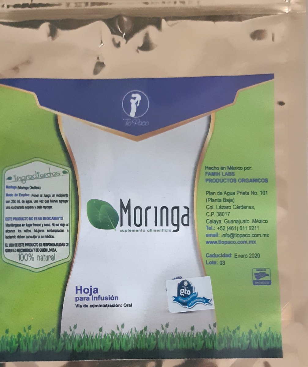 AgroMatch_Gto's tweet photo. Con el empresario #Celayense Paco Arreguin conocí el proyecto innovador industrialización de #Moringa, multivitaminico que en la #India se le conoce como #PanDeLaVida, cuyos productos tienen múltiples aplicaciones en la salud. Y además es @marcagto https://t.co/cgvj3WVRGE