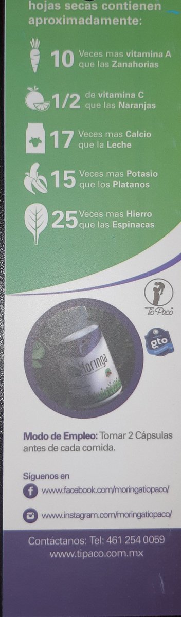 AgroMatch_Gto's tweet photo. Con el empresario #Celayense Paco Arreguin conocí el proyecto innovador industrialización de #Moringa, multivitaminico que en la #India se le conoce como #PanDeLaVida, cuyos productos tienen múltiples aplicaciones en la salud. Y además es @marcagto https://t.co/cgvj3WVRGE