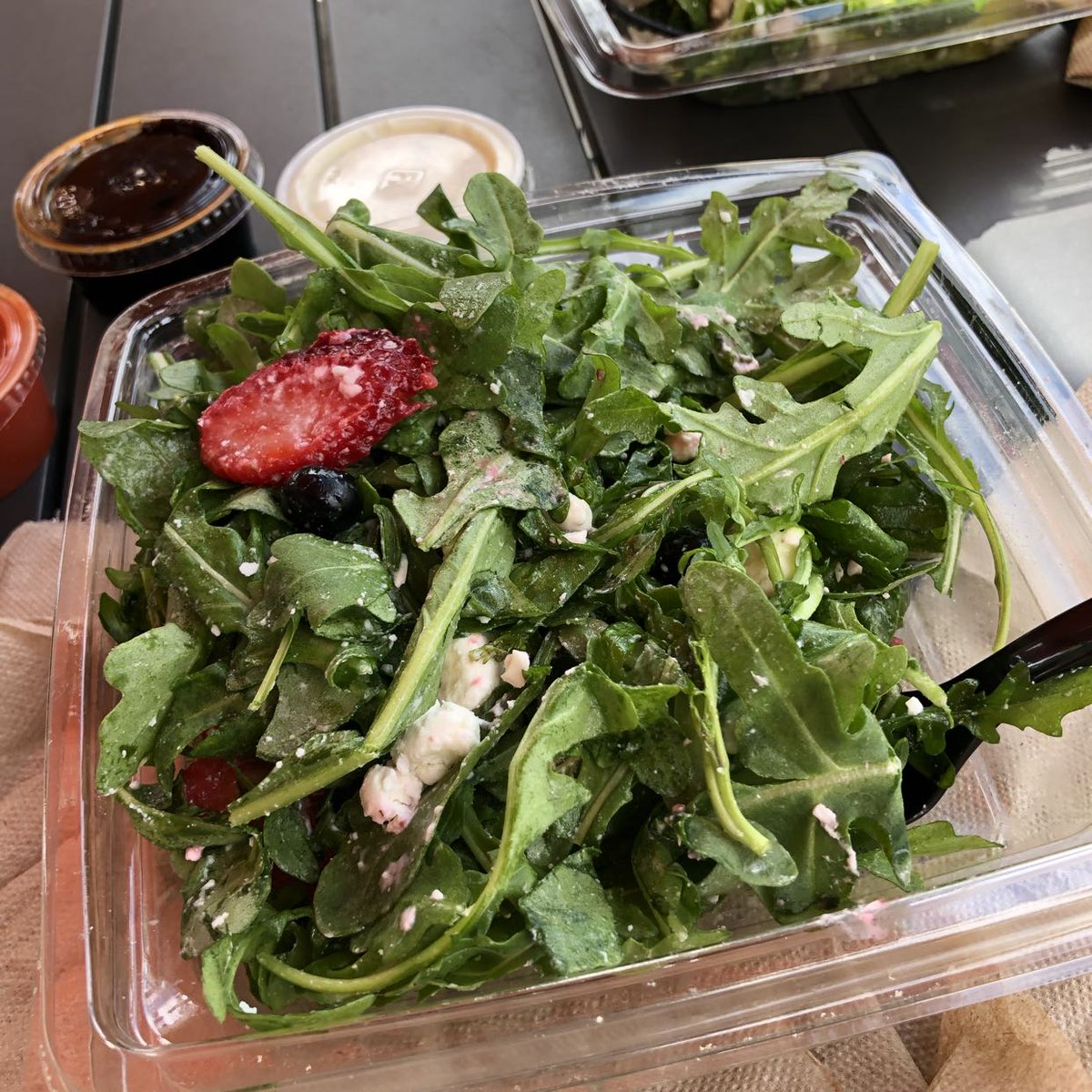 SavorFoodApp's tweet photo. Check out the #StrawberryGreensSalad at @blazepizza #EatRateShare https://t.co/hQt8eDb99x https://t.co/roaXui48dv