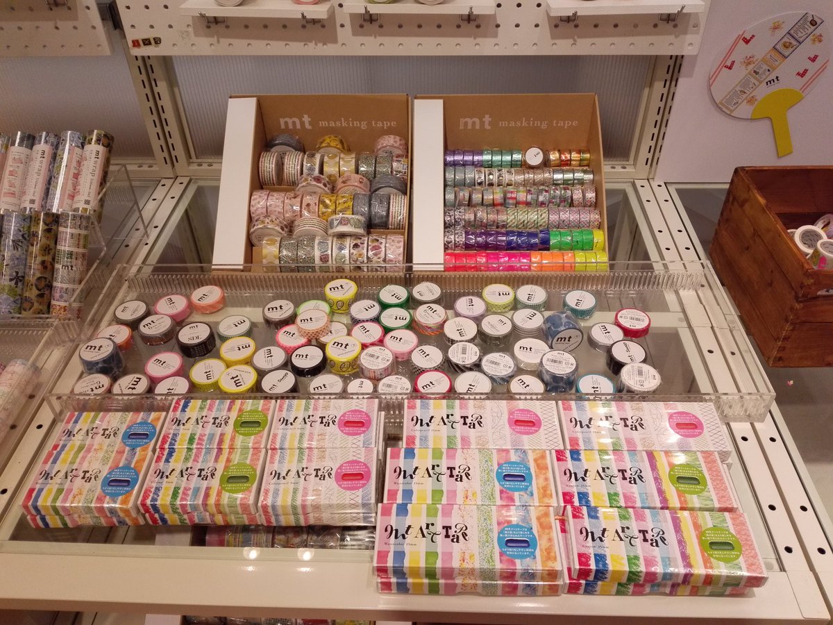 天神店】4F文具のフロアにて、mtマステを貼って作るオリジナルうちわが