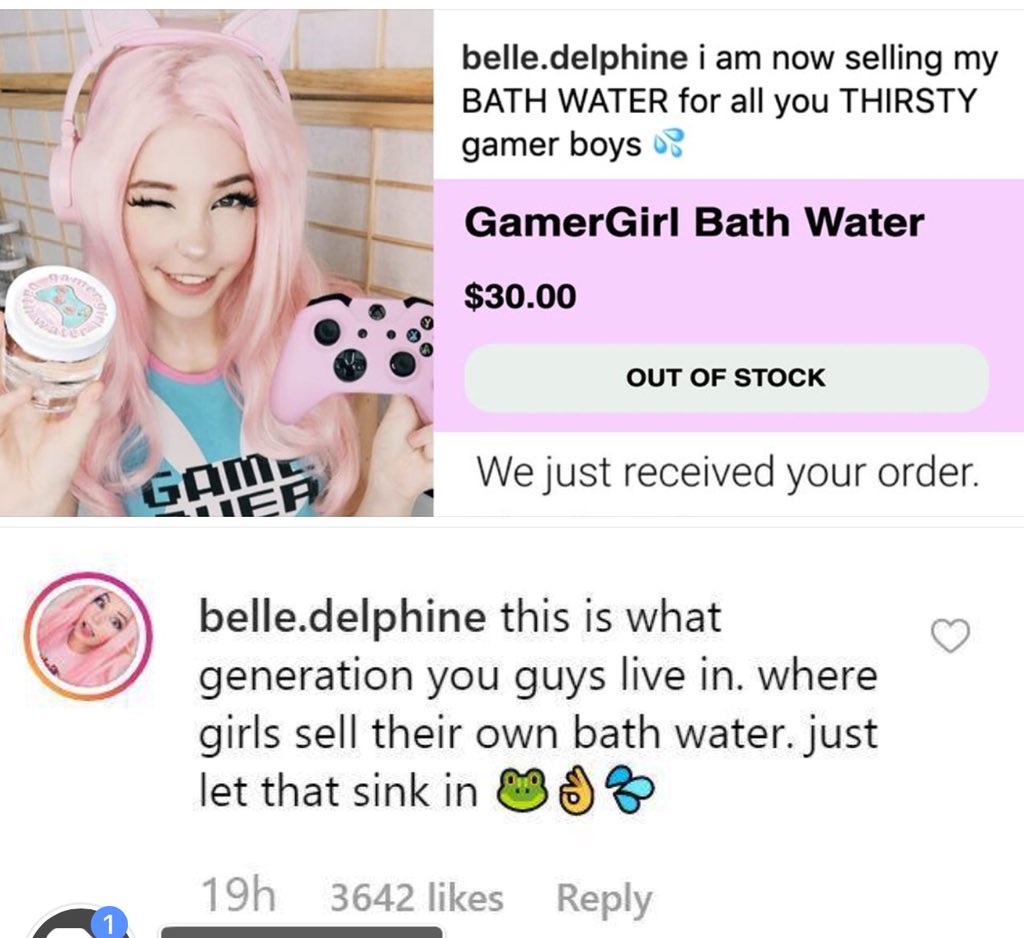 To Smile! on X: My thought on Belle Delphine's bath water⚛️🧖🏾‍♀️  #BelleDelphineBathWater #belledelphine  / X