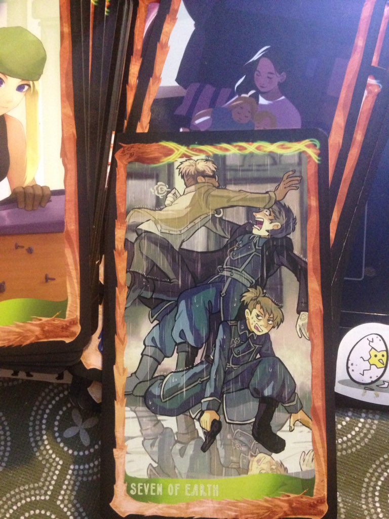 Found images of Fullmetal Alchemist and Fullmetal Alchemist Brotherhood  tarot decks online, but only found one listing for over $100 on !  Anyone know where someone might be able to find these?!?!