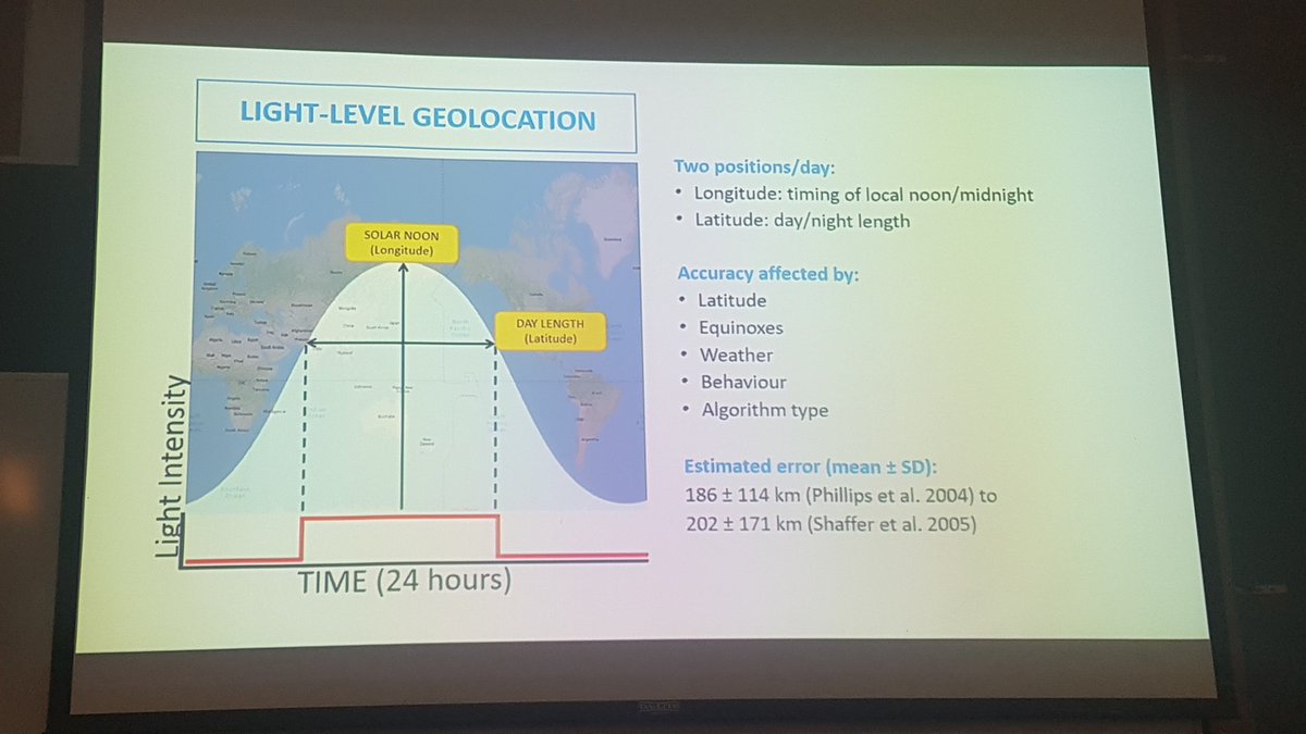 CavalloDelMare's tweet image. A disruptive study by @SeabirdResearch from @MonashUni calls into question #geolocator use for breeding seabirds. Mean error is more like 318 km than previous predictions! No good for central place foragers. Great work Luke!  #AOC2019