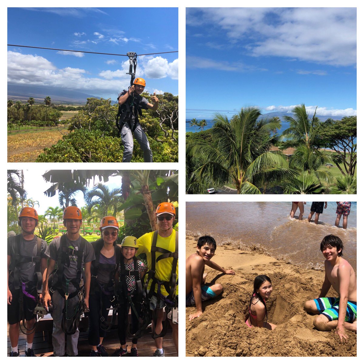 Lucky @JrRangerTigran having an amazing vacation on Maui with his aunt, uncle and cousins. #mauivacation #luckykid