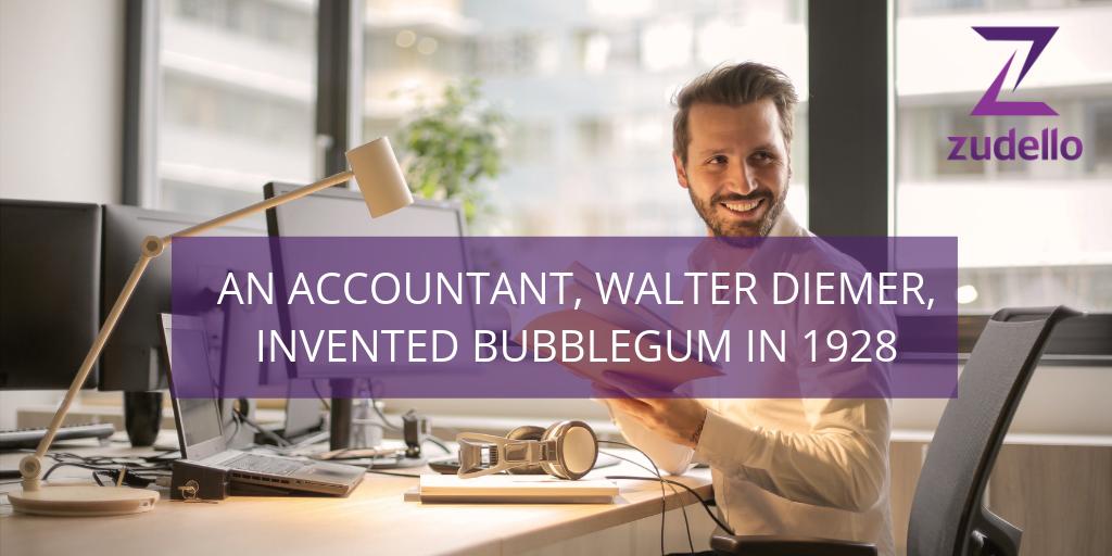 zudello's tweet photo. Fun Fact! 😁 

Did you know an accountant invented Bubblegum in 1958? 

#Accounting #Funfact #Zudello #OCR #CloudAccounting https://t.co/dArMOHfPYT