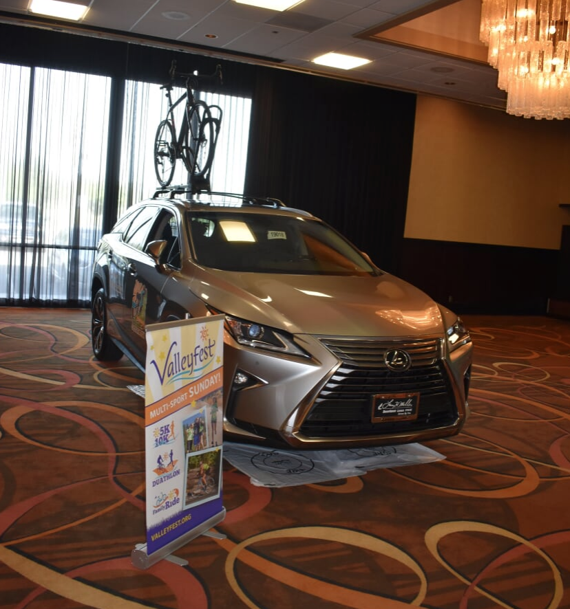 CycleCelebrate's tweet photo. This beautiful Larry H. Miller Lexus Spokane car is going to be driving around Spokane over the next few weeks as a subtle reminder to register for #CycleCelebration😉If you see it, take a picture and tag us! https://t.co/Qz2hTPuaq7