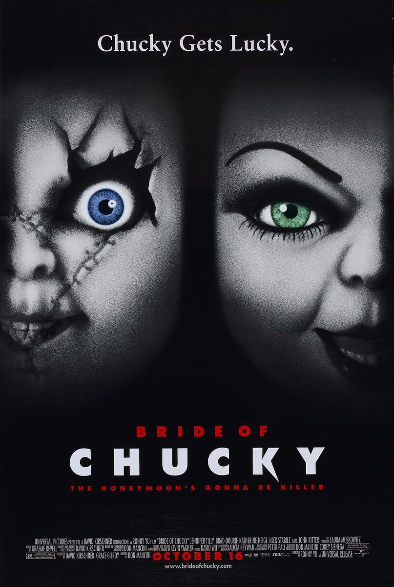 _JeffMeacham's tweet photo. Only ever seen this one once the whole way through, looking forward to seeing it in hi-def!
#BrideOf #Chucky
#ChuckyGetsLucky https://t.co/wRV6wSne2y