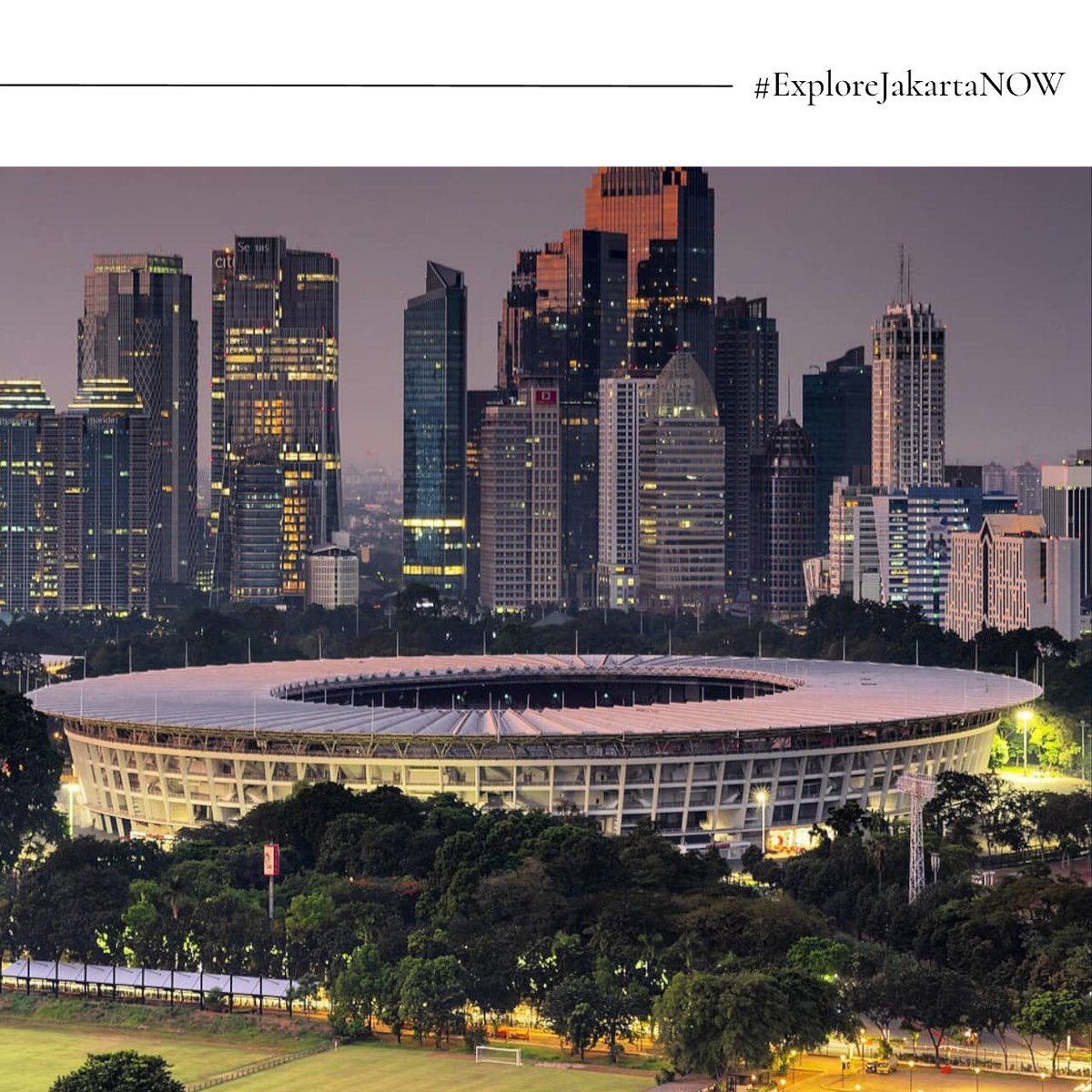 NOW_Jakarta's tweet photo. Was known as Senayan Main Stadium from its opening through the 1962 Asian Games. The stadion was renamed to Gelora Bung Karno by a Presidential Decree issued on 24 September 1962, twenty days after the games ended.
•
Photo credit: Widi Atmoko (https://t.co/YjtBoCkTqf) https://t.co/AdhwOlqwbQ