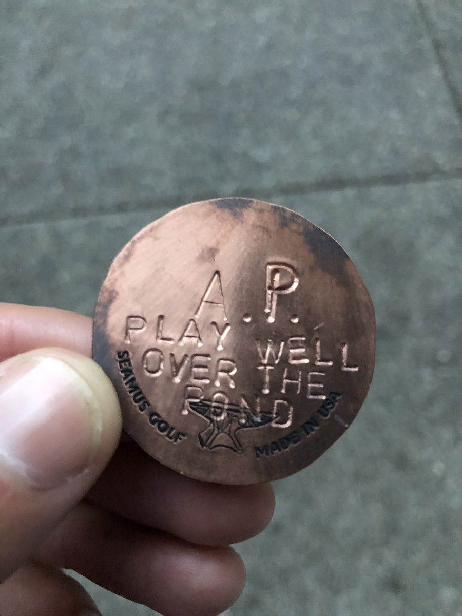 AndrewPutnam1's tweet image. Thanks @ChambersBayGolf for the cool marker! #TheOpen