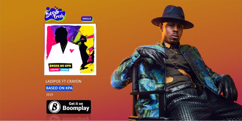 BoomplayNigeria's tweet photo. #BasedOnKpa @MAVINRECORDS  @LadiPoe teams up with his label mate @crayonthis on this chill tune.

Play it 👉🏽 https://t.co/xbhjLXlPBe

#BoomFresh #HotMusic #TrendingMusic https://t.co/FHOMSypRCo