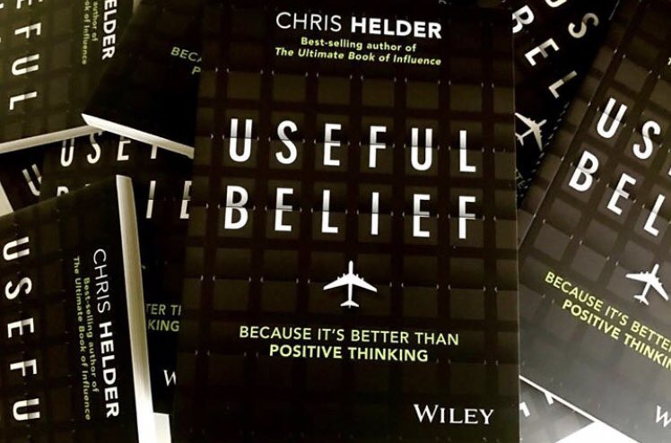 HelderChris's tweet photo. What is Useful Belief? This is the book that got the TED talk and Wiley Publishing calling this one of their best business sellers ever. I’ve done 90 talks on this subject in the first six months of this calendar year. Boom! It’s been crazy fun!!! 🙏🙏🙏 #yournextevent https://t.co/6EOXJTDxMa