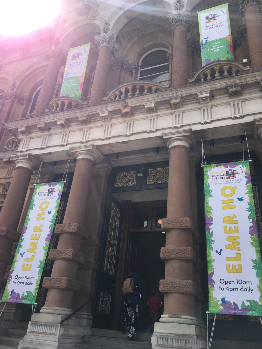 ElmerSuffolk19's tweet image. Today is the day! Come and meet Elmer author and illustrator David McKee at Ipswich Town Hall from 3 - 4.30pm. We have Elmer goodies galore in the Elmer HQ and he will be ready and waiting to sign them for you! #elmersuffolk19 #tonsoffunforeveryone