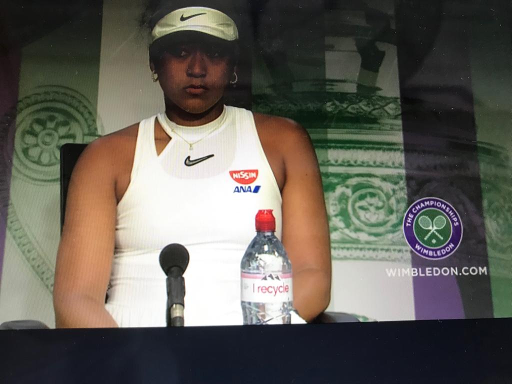 HughFW's tweet photo. So @BBC, what’s the deal with @evianwater in your #Wimbledon coverage? Are you obliged to show their #plasticbottles? Clever to use the “recycle”, but what about reduce, reuse and #refill? #WarOnPlastic https://t.co/ukI30c3nqB