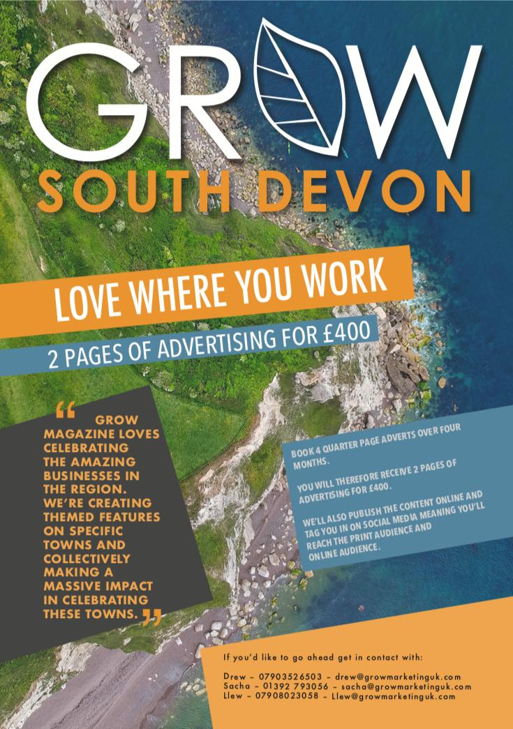 Want to know how you can market your business with a #relentlesslypositive media organisation?

Find our more about our new magazine Grow South Devon at grow-media.co.uk or call 01392 793056

#new #positive #growsouthdevon 

<a href="/LlewTheSaffa/">Llew Nicholls</a> <a href="/drewgrowexeter/">drewmason</a> @_sachafierce