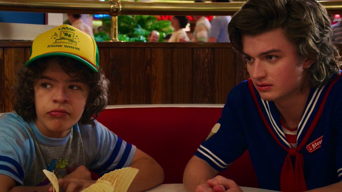 luisagibsonxo's tweet photo. the duo we deserved, we love a glow up #StrangerThings3 https://t.co/CqtO5Xgv4d