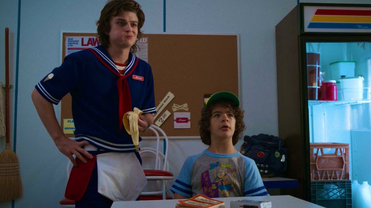 luisagibsonxo's tweet photo. the duo we deserved, we love a glow up #StrangerThings3 https://t.co/CqtO5Xgv4d