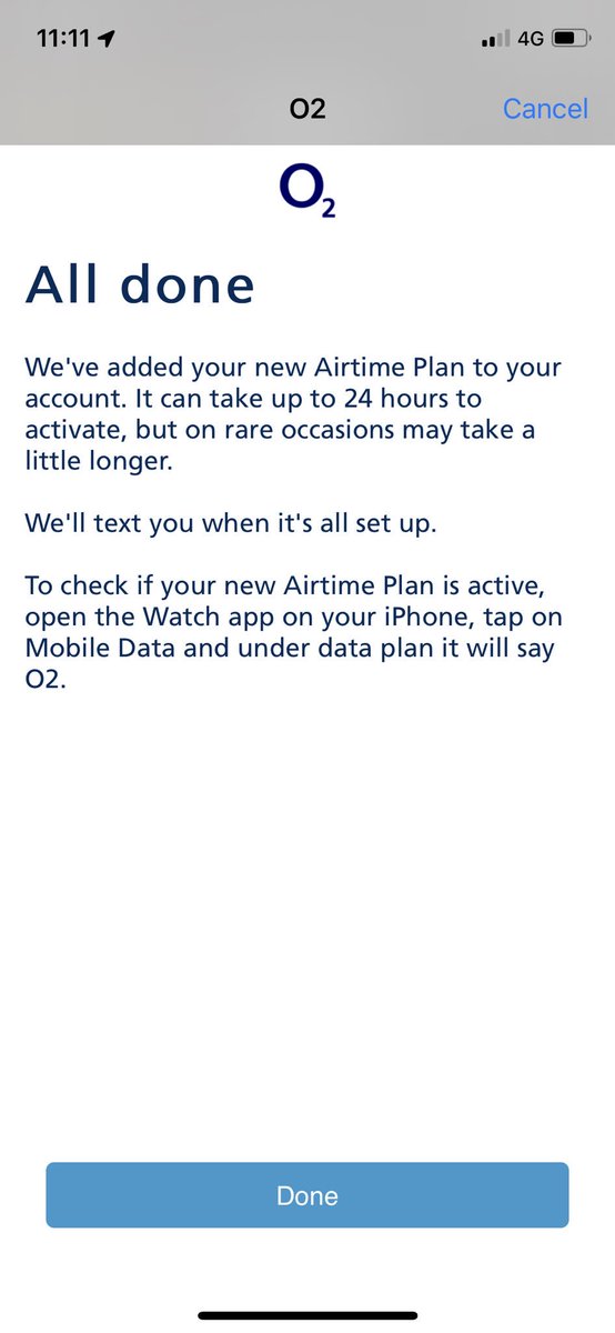 apple watch cellular plan o2