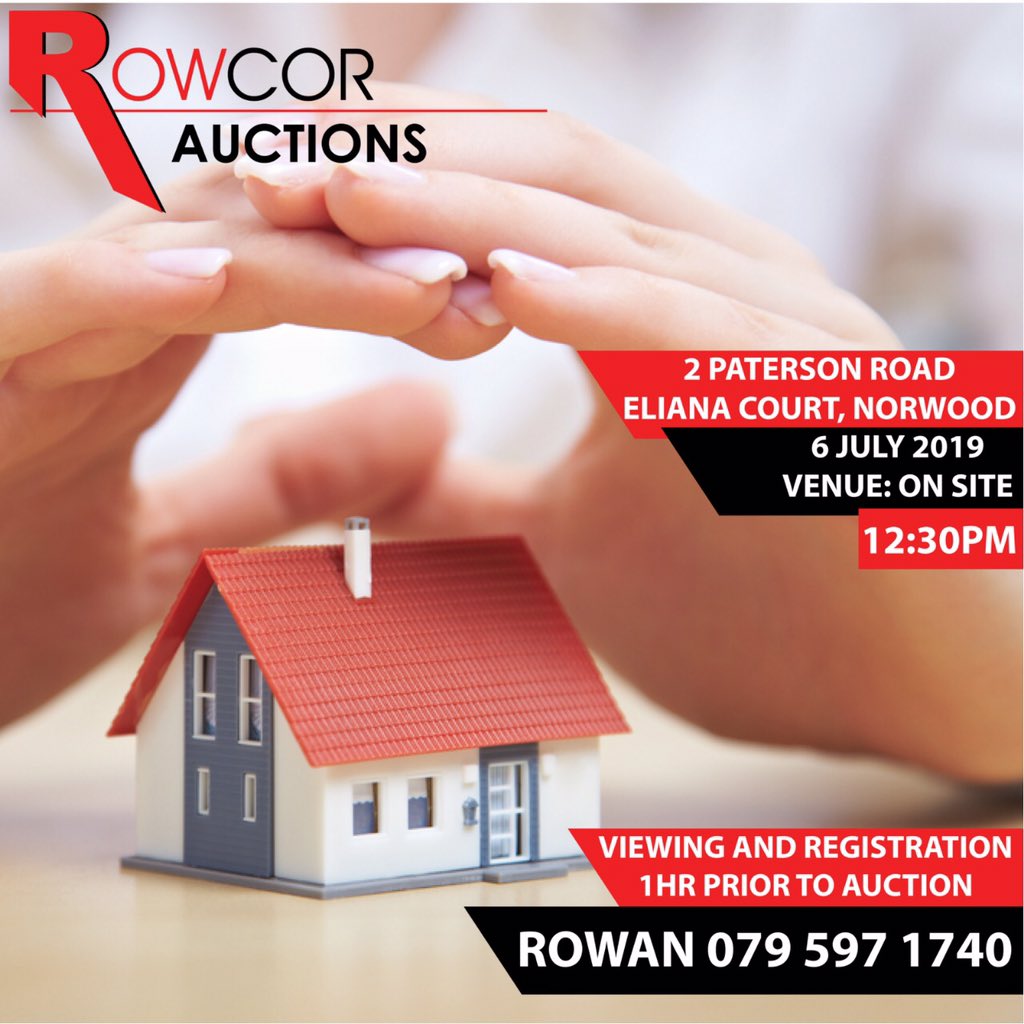 RowcorP's tweet image. Reminder ! 🏠
Auction this Saturday 🚨 
Calling all investors. 

#RowcorProperties #RealEstate #RealEstateSouthAfrica #SouthAfrica #ClientLove #HappyClients #Auction #Investment #Home #House #Sale #Norwood