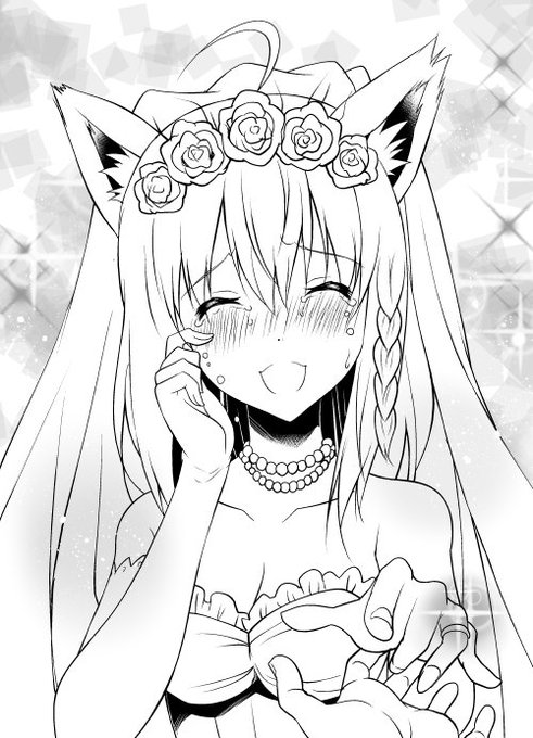 「私を…世界で一番幸せな花嫁にしてね」
#絵フブキ 