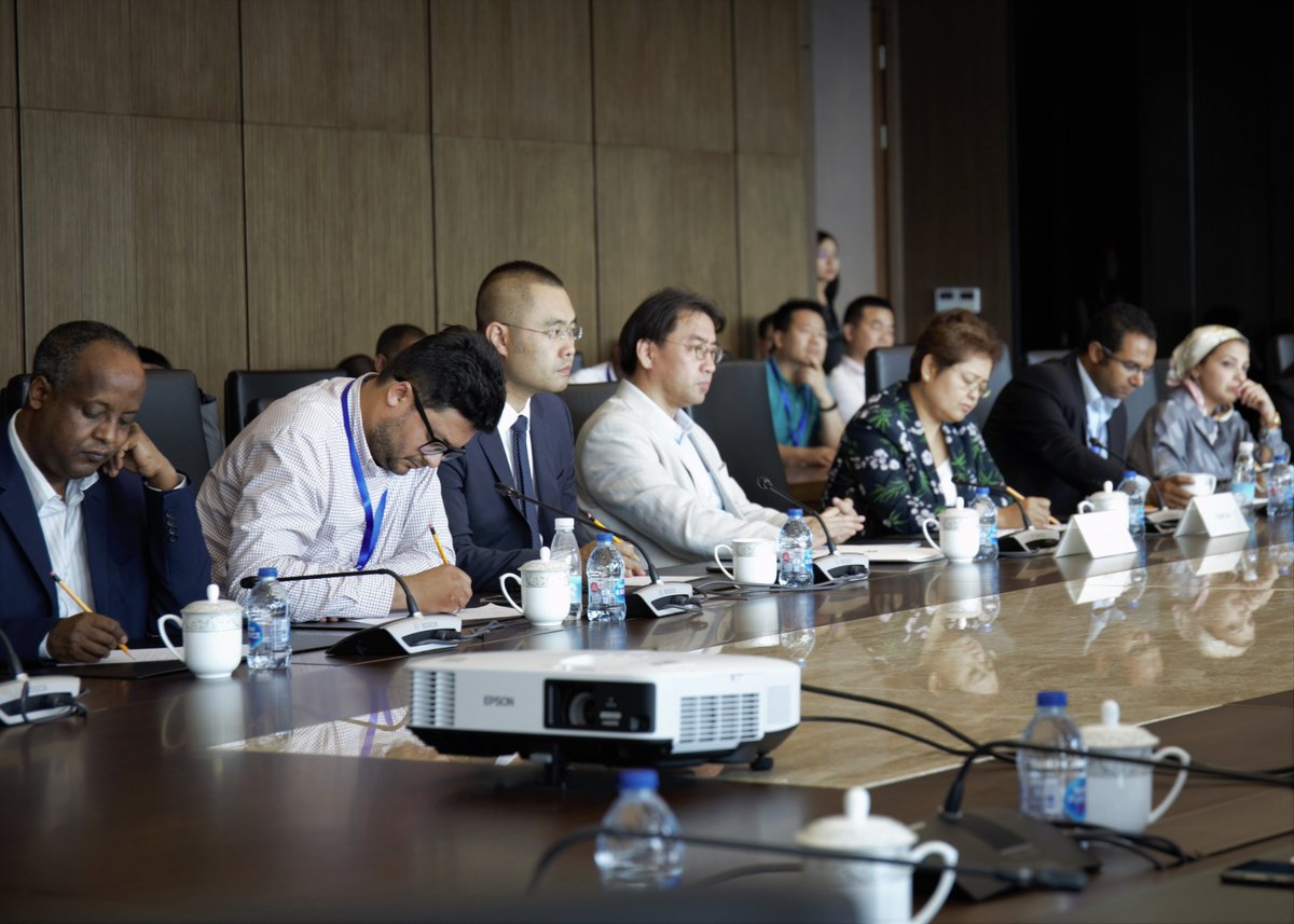 NDB_int's tweet photo. Professor Fu Jun, Academic Dean of Institute of South-South Cooperation and Development (ISSCAD) at Peking University together with ISSCAD master’s and doctoral programme students visited the New Development Bank’s headquarters in Shanghai, China on July 3rd.
#NDB #ISSCAD https://t.co/q0slFuKt2b