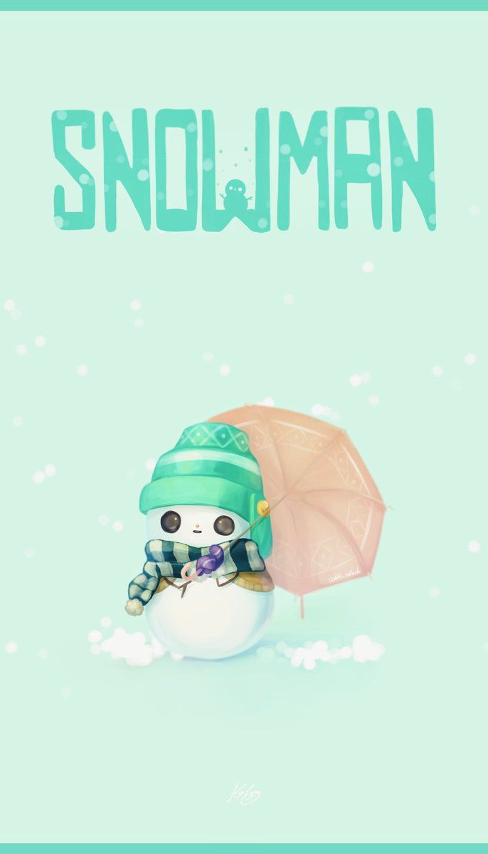 むしあついからスノーマン描いた モンスト こう吉 Kkkのイラスト