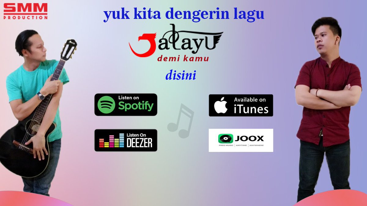 Dengerin single tebarunya <a href="/jatayubandreal/">jatayuband</a> - Demi Kamu , produksi @suaramegamandiri di itunes <a href="/spotify/">Spotify</a> <a href="/deezer/">Deezer</a> <a href="/jooxid/">josafa</a> 
<a href="/KrakatauRadio/">Krakatau Radio</a> 
<a href="/SerangRadio/">Serang Radio 89.8 FM</a> 
<a href="/SerumpunRADIO/">Serumpun Radio Batam</a> 
<a href="/914megaswara/">MEGASWARA SERANG</a>