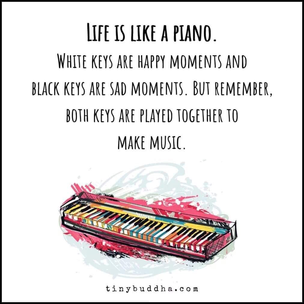 Love this quote! All times good or bad make beautiful music that is your life. #spreadthehappiness
