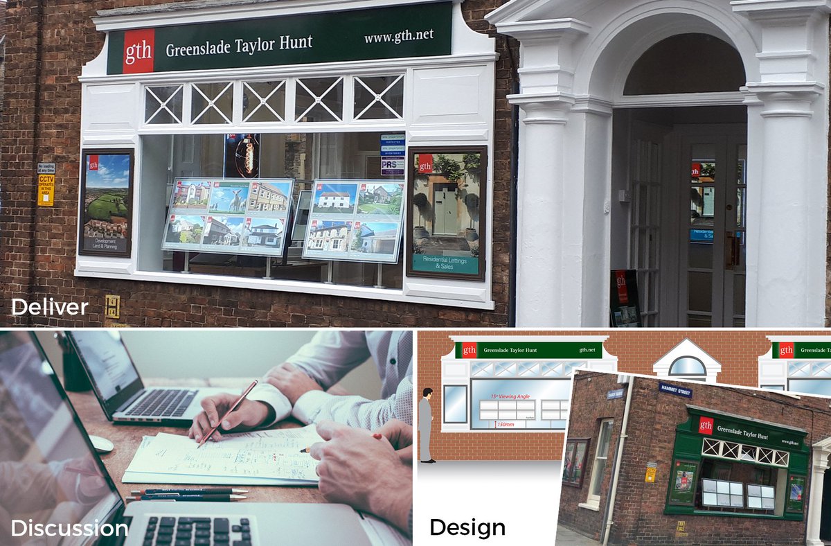 InfoDurleigh's tweet photo. Discuss. Design. Deliver signage and display projects by Durleigh -Many are taking the opportunity to refresh their #EstateAgent shop front, #Medicalcentre in the warm summer weather - https://t.co/V8CZBt6EYd https://t.co/9tSQPhloPf