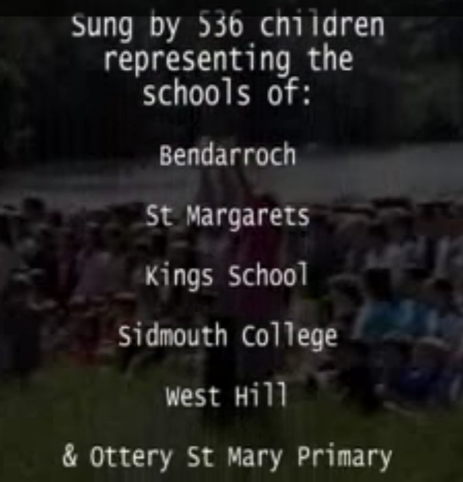 benking01's tweet photo. After my @BBCDevon interview with @laurajamesradio &amp; Gordon on Tuesday morning, I received an amazing letter from Vanda Reynolds. She wrote this song #SongForTheWorld.

Did you go to any of these schools in July 1992? Recognise yourself as one of the 536?

https://t.co/4aXZ9uE8Ww https://t.co/6jItakdCOs